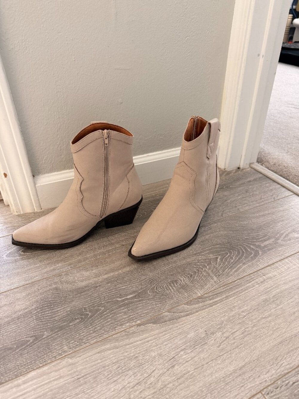 Women's ASOS Faux Leather Western-style Ankle Boots 9W